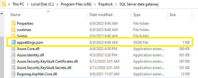 Setting up the Microsoft SQL Server Data Gateway for Popdock 9 64833cae4541186cc9078c72 SQlL