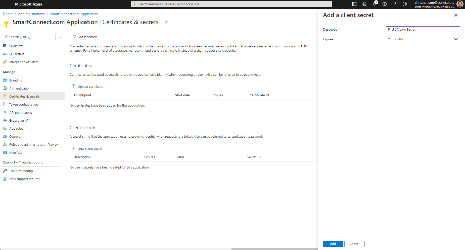 oauth app reg 2