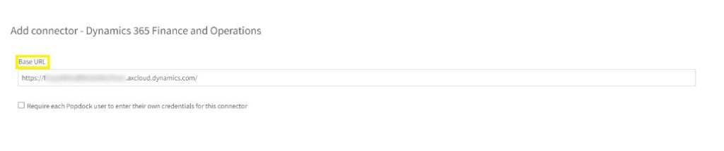 Adding a Dynamics 365 Finance & Operations Connector 4 Screenshot 2024 05 28 103131 censored