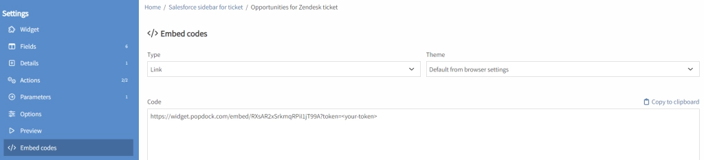 Configuring the Salesforce sidebar for tickets in Zendesk 16 image 269