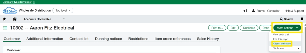 How to Embed a Widget on a Sage Intacct Object Tab 8 Screenshot 2025 04 25 145548