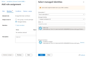 Adding an Azure Synapse Connector 12 Synapse Access Assignment 1