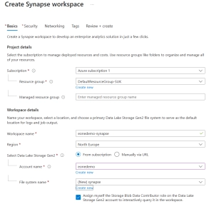 Adding an Azure Synapse Connector 2 Synapse Baiscs