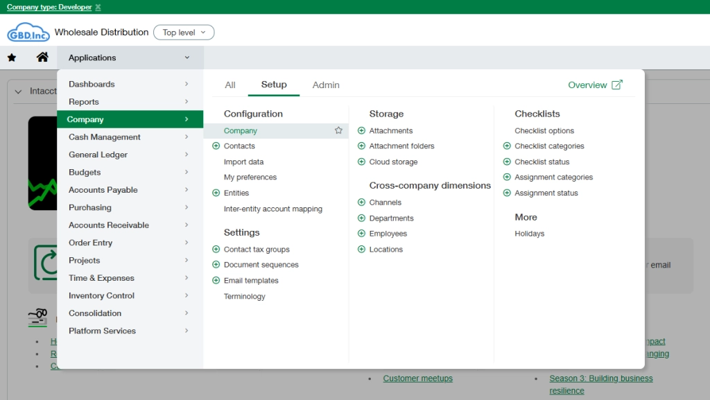 Adding a Sage Intacct Connector 1 image